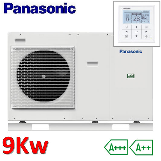 Panasonic Aquarea monobloc 9.0 kW - R32 heat pump 220v heating and cooling - start-up and ignition included
