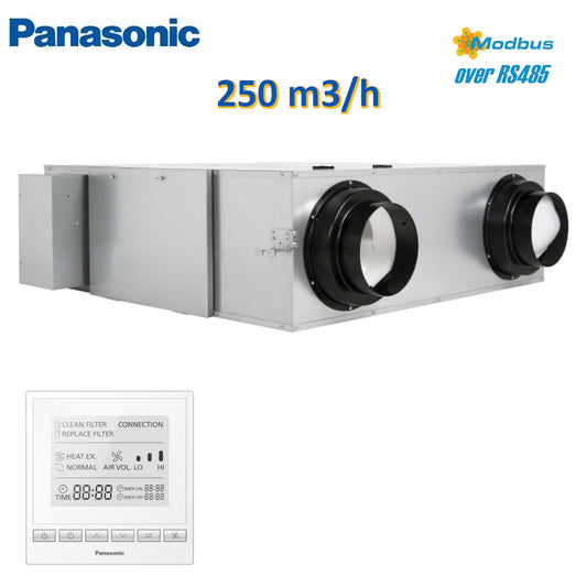 PANASONIC FV 250 m3/h centralized VMC recovery unit with control