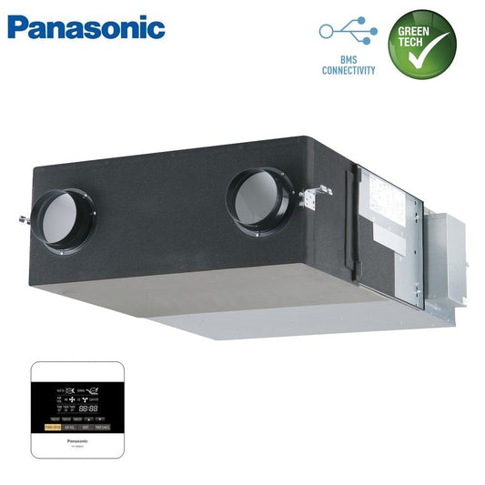 Panasonic 350 m3/h centralized VMC heat recovery unit - wall control included