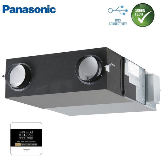 Panasonic 500 m3/h centralized VMC heat recovery unit - wall control included