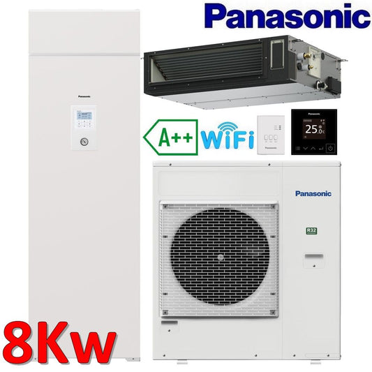 PANASONIC Aquarea EcoFleX R32 Heat Recovery System for Heating, Cooling and DHW - 8.0 kW Single Phase