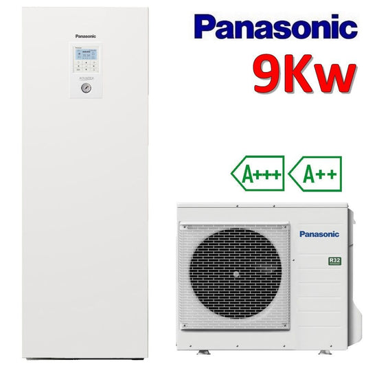 PANASONIC Aquarea System R32 ALL-IN-ONE KIT-ADC09JE5C-1 (WH-ADC0309J3E5C + WH-UD09JE5-1) - hot cold DHW - 9.0 kW Single phase