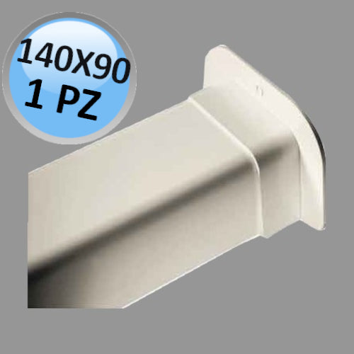 Passaggio a muro per canalina 140x90mm - 1 PZ