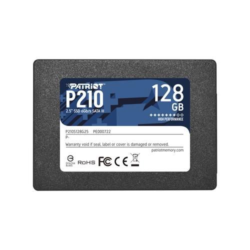 PATRIOT INTERNAL SSD P210 128GB 2.5 SATA 6GB/SR/W 450/430