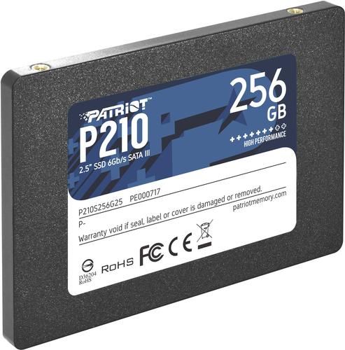PATRIOT INTERNAL SSD P210 256GB 2.5 SATA 6GB/SR/W 500/400