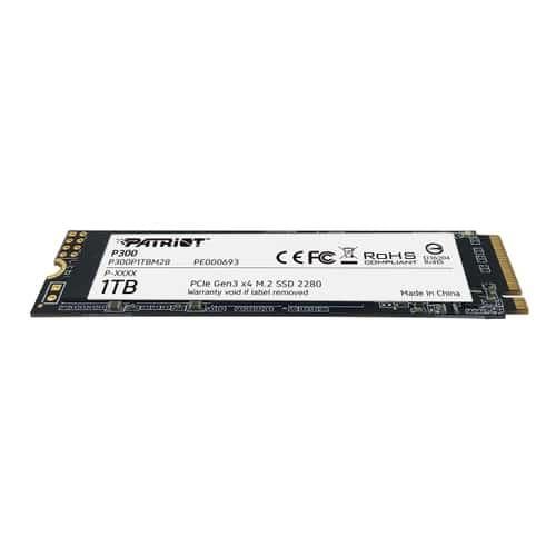 PATRIOT INTERNAL SSD P300 1TB M.2 PCIE R/W 2100/1650 GEN 3X4