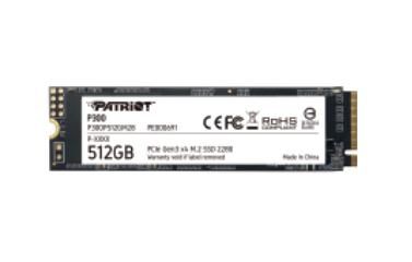 PATRIOT INTERNAL SSD P300 512GB M.2 PCIE R/W 1700/1200 GEN 3X4