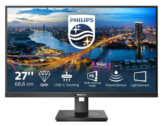 Philips 276B1/00 PC Monitor 68.6 cm (27") 2560 x 1440 pixels Full HD LED Black