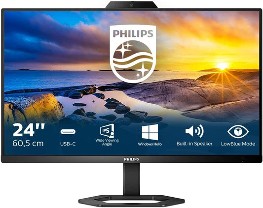 PHILIPS MONITOR 23.8 LED IPS 16:9 FHD 1MS 300 CDM, HDMI/DP, PIVOT, USB-C, WEBCAM, MULTIMEDIA