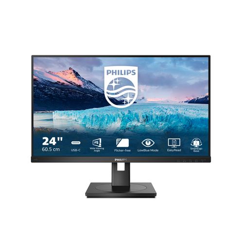 PHILIPS MONITOR 23.8 LED IPS 16:9 FHD 4MS 250 CDM, HDMI/DP, PIVOT, USB-C, MULTIMEDIA