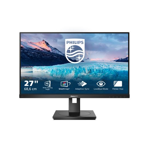 PHILIPS MONITOR 27 LED IPS 16:9 FHD 4MS 250 CDMPIV, PIVOT, VGA/DVI/HDMI/DP, MULTIMEDIA