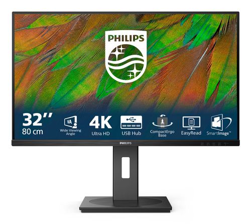 PHILIPS MONITOR 32 LED VA 4K UHD 16:9 4MS 350 CDM, PIVOT, DP/HDMI, MULTIMEDIA