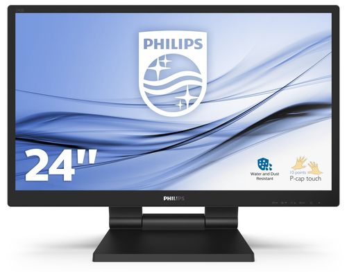 PHILIPS TOUCH MONITOR 23.8 LED IPS 16:9 FHD 5MS 250CDM, VGA/DVI/DP/HDMI, IP54, MULTIMEDIA