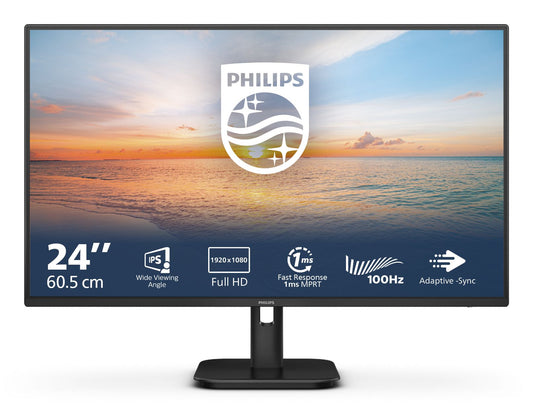 Philips 1000 Series 24E1N1100A/00 PC Monitor 60.5 cm (23.8") 1920 x 1080 pixels Full HD LCD Black