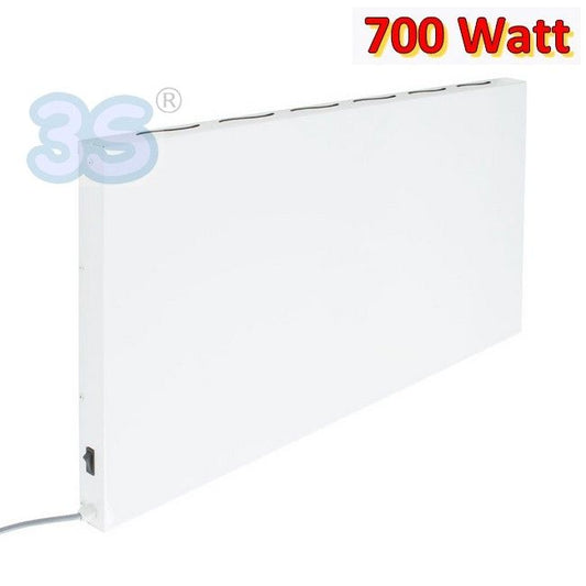 Piastra pannello radiatore elettrico convettore a raggi infrarossi - potenza 700 watt