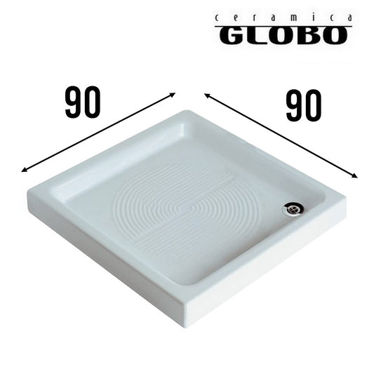 Piatto doccia quadrato LOGO 90x90 foro piletta Ø 60 mm