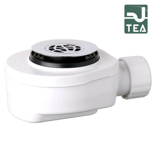 Piletta sifonata in PP con griglia in ottone cromato per piatto doccia con foro Ø 50 e Ø 60 mm - TEA