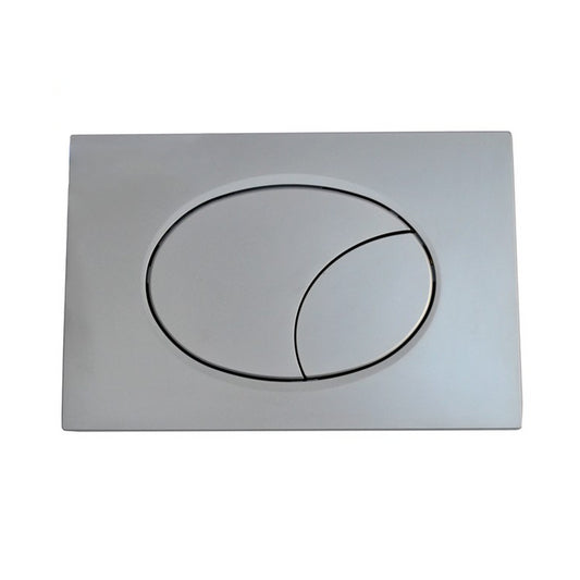 ASTRA satin chrome double-button plate - compatible with GEBERIT cisterns