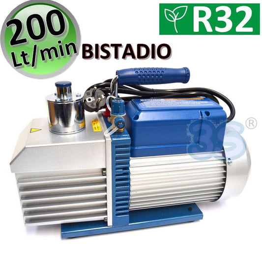 Two-stage vacuum pump 200 L/min for R32 R1234YF gas systems - VE260