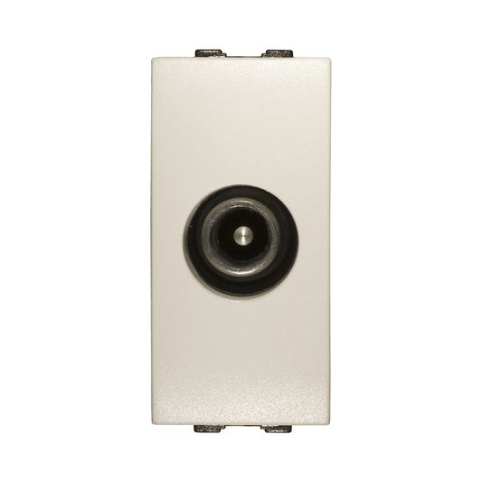 Presa Coassiale Tv Sat Terminale Maschio Feb Elettrica 14051SAT/WH Tech