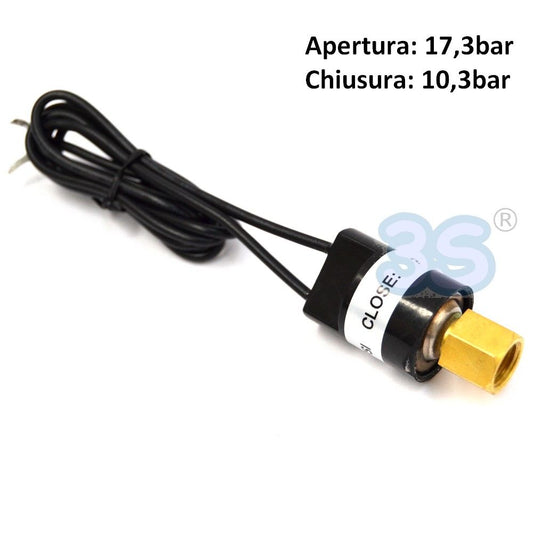 Cartridge pressure switch 1/4 SAE connection high pressure 17.3 - 10.3 Bar