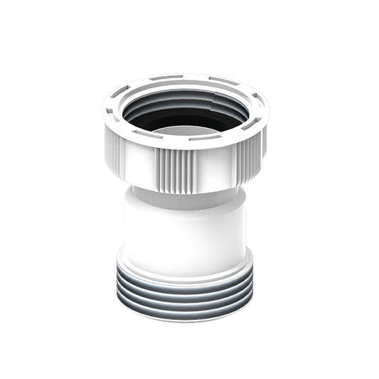 LIRA adapter extension for siphon drain F 1''1/4 x M 1''1/4 with knurled nut