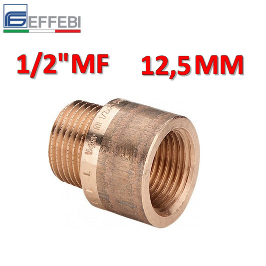 Bronze extension 1/2'' MF length 12.5 mm