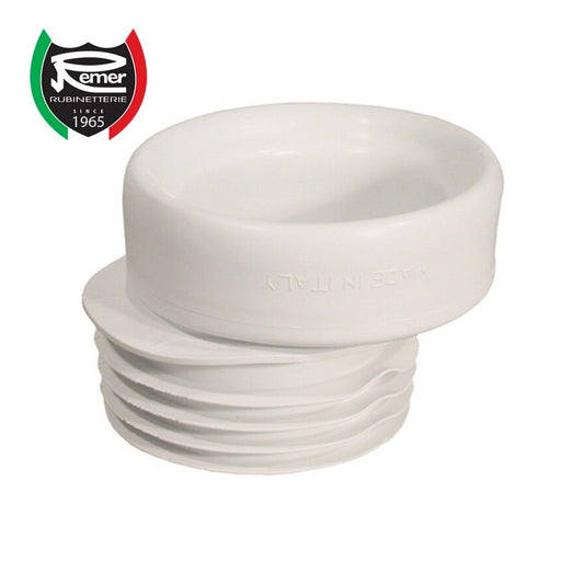 Eccentric rubber toilet drain extension, external Ø 138 mm and internal Ø 100 mm