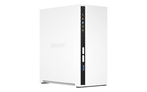 QNAP NAS TOWER 2BAY ARM 4CORE 2.0GHz 2xSATA 6GB/S 3.5"/2.5" 2GB RAM ON-BOARD 1xGBE, 1xUSB3.2 GEN1, MAX CAPACITY 18TB PER BAY