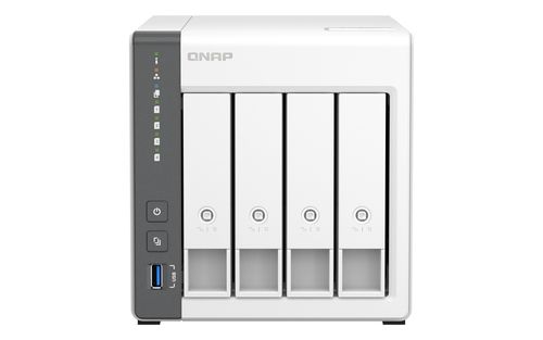 QNAP TS-433 NAS Tower ARM Cortex-A55 4GB 0TB QNAP QTS White