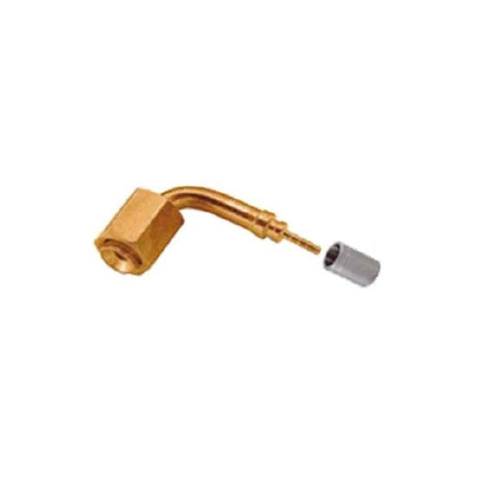 Raccordo a 90° 1/4'' sae femmina per tubo capillare termoplastico Ø 2,0X5,9 MM