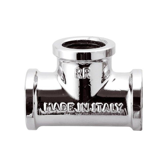 3/8'' TEE fitting in chromed brass