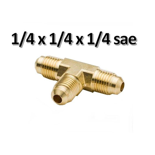 1/4'' SAE TEE fitting male - male - male - male