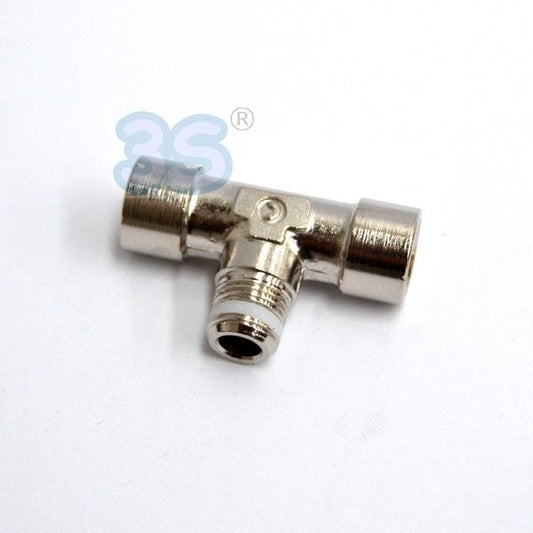 Raccordo a TEE 1/8'' passo gas femmina maschio femmina