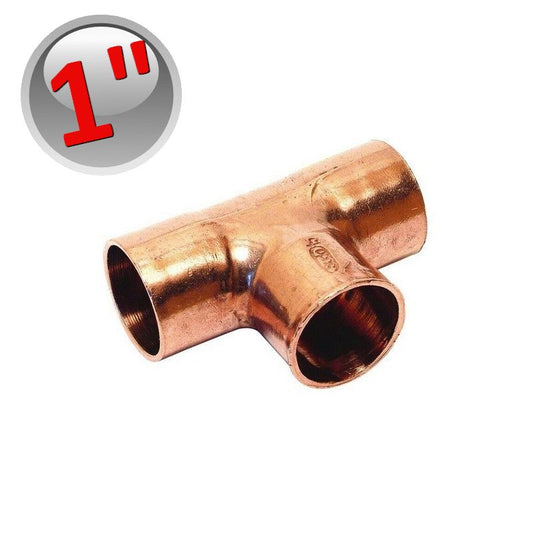 Raccordo a TEE FFF rame a saldare 1'' - 25,40 mm