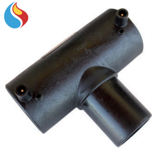 Electrofusion-weldable single-wire TEE fitting Ø 25 mm with spigot branch
