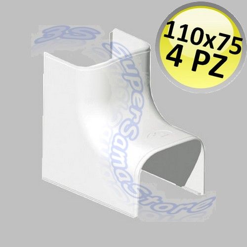 Raccordo angolo interno per canalina 110x75mm - 4 PZ