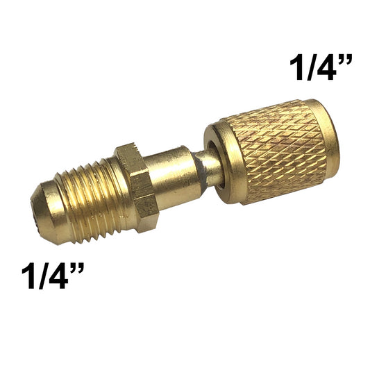 Raccordo girevole dritto 1/4'' sae M-F con girello e premi spillo