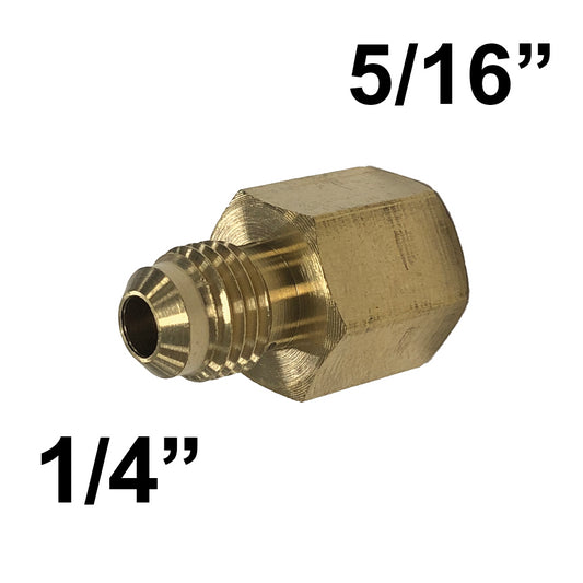 Reduced SAE joint fitting M 1/4'' x F 5/16''