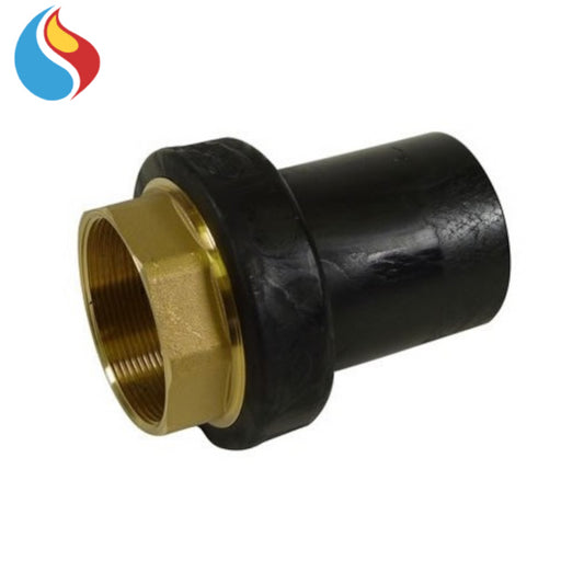 Ø 32 x 1'' female threaded straight brass transition tailpiece