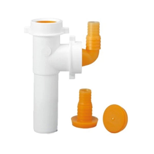 2-way sink siphon connection Ø 40 for WASHING MACHINE DISHWASHER 120 mm