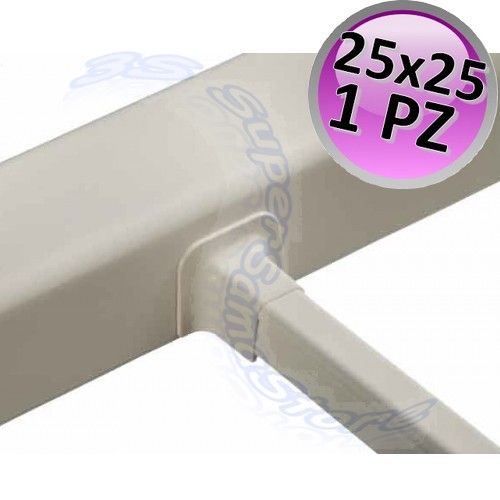Riduzione di collegamento per canalina 25x25 mm - 1 PZ