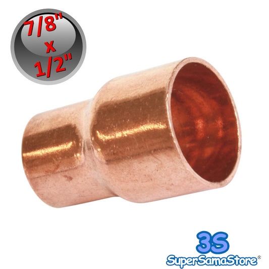 Riduzione raccordo ridotto rame a saldare maschio 7/8'' x femmina 1/2''