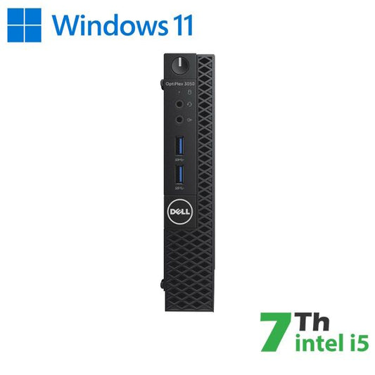 REFURBISHED DELL MINI PC REFURBISHED OPTIPLEX 3050 7050M I5-7X00 SODDR4 16GB SSD 480GB NO DVD W11P