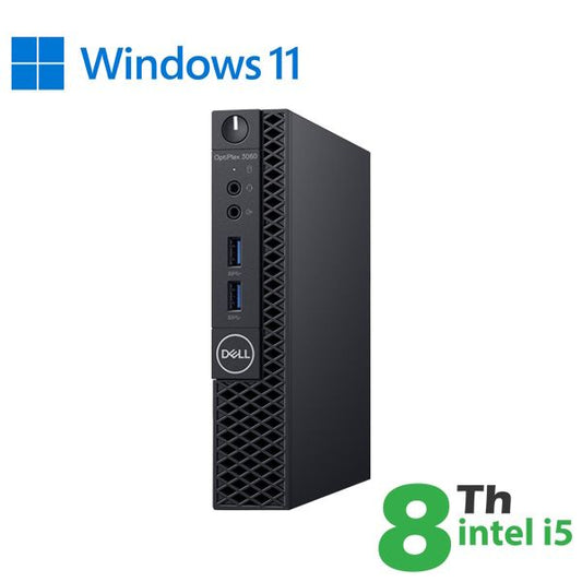 REFURBISHED DELL MINI PC REFURBISHED OPTIPLEX 3060-5060M I58X00 SODDR4 16GB SSD 480GB W11P UPG