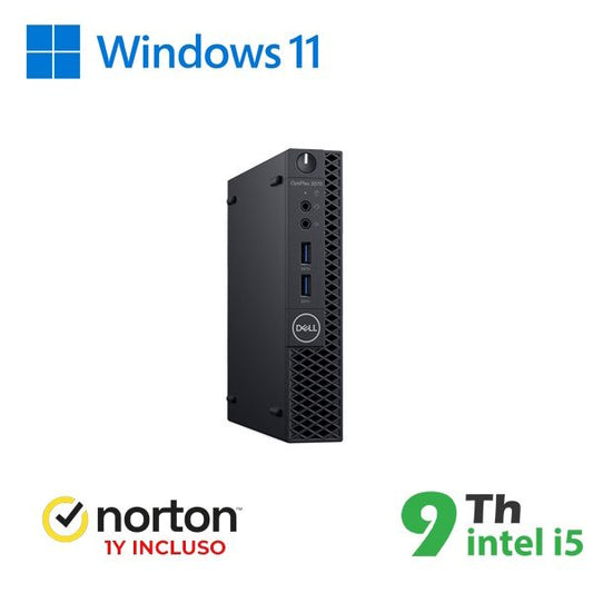 REFURBISHED DELL MINI PC REFURBISHED OPTIPLEX 3070-5070M I5-9X00 SODDR4 16GB SSD 512GB W11P NO DVD GRADE