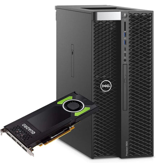 RENOVO DELL WKS T5820 TOWER W2125 DDR4 64GB SSD 512GB NVIDIA QUADRO M4000-P4000 8GB W11P UPG