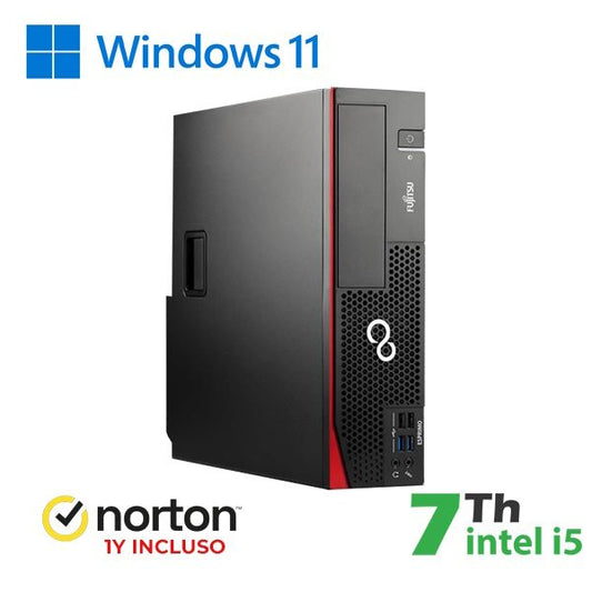 RINOVO FUJITSU PC REFURBISHED ESPRIMO D757-957 SFF I5-7X00 DDR4 16GB SSD 256GB W11P UPG + NORTON