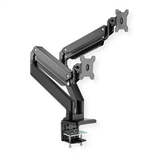 ROLINE TABLETOP ARM FOR DUAL MONITORS, 15KG