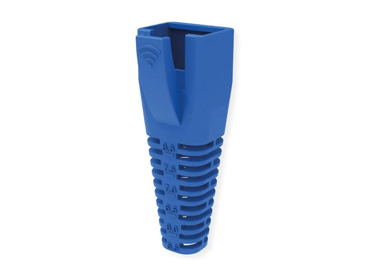 ROLINE PROTECTIVE CAP FOR RJ45, CUTTABLE, 10 PIECES, BLUE